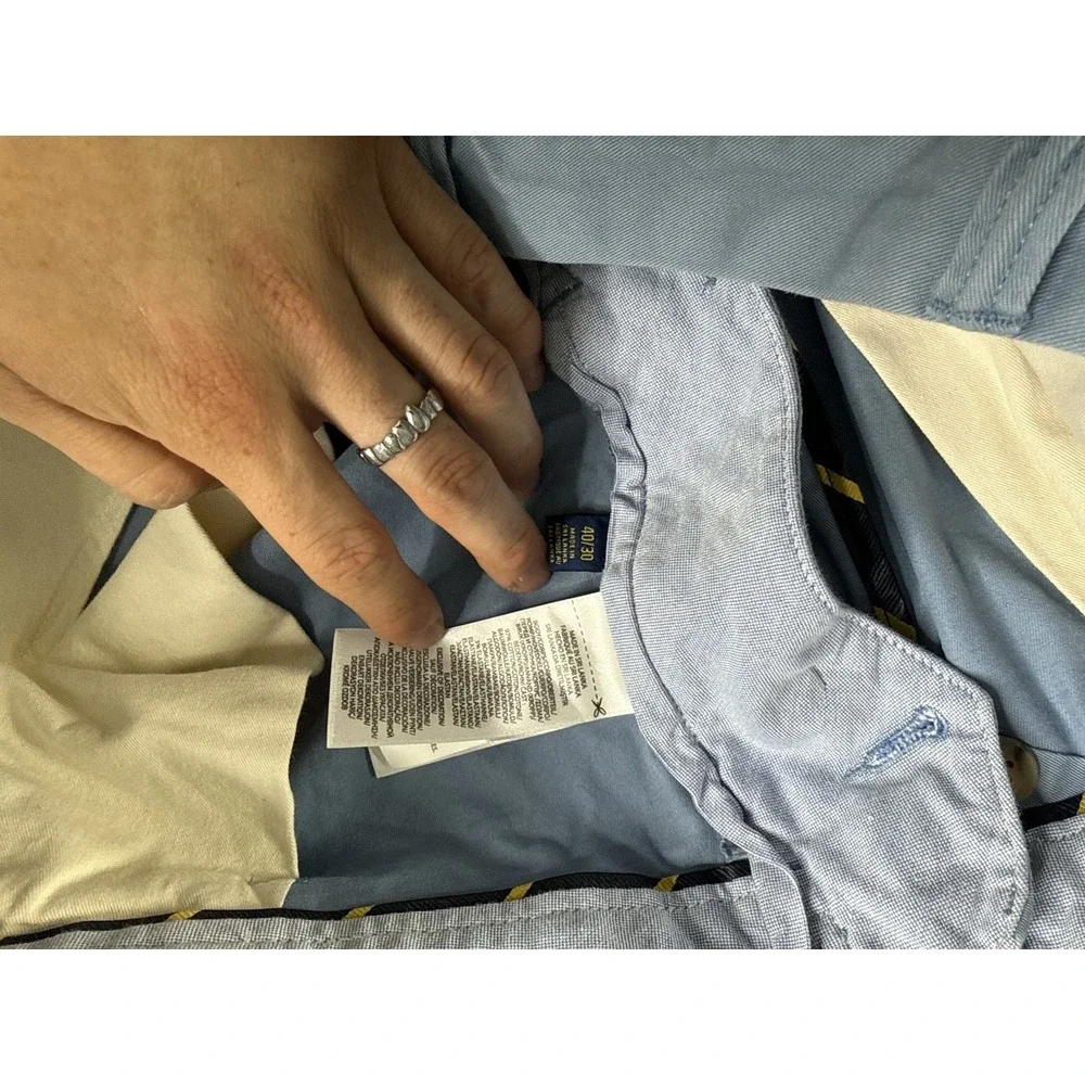 Polo Ralph Lauren The Polo Chino Stretch Slim Fit Light Blue 40x29 Cotton Twill